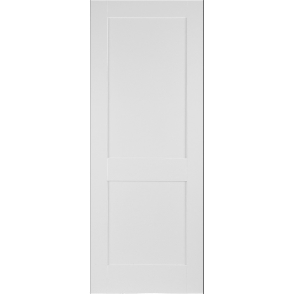 Internal Primed White Shaker 2 Panel Door